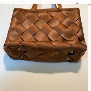 Recycled seatbelt shoulder bag